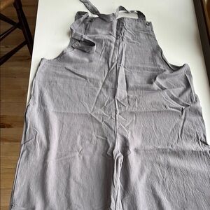 Gray Cotton Overall Shorts. One Size. Brand New